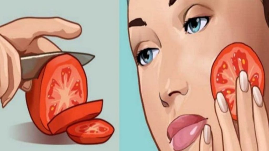 Frottez une tomate sur votre visage permet d’avoir une peau exceptionnelle